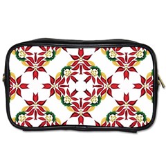 Christmas-wallpaper-background Toiletries Bag (one Side) by Amaryn4rt