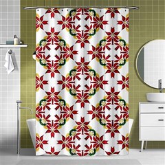 Christmas-wallpaper-background Shower Curtain 48  X 72  (small)  by Amaryn4rt