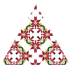 Christmas-wallpaper-background Wooden Puzzle Triangle by Amaryn4rt