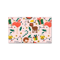 Colorful-funny-christmas-pattern Merry Xmas Sticker (rectangular)