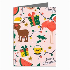 Colorful-funny-christmas-pattern Merry Xmas Greeting Cards (pkg Of 8) by Amaryn4rt