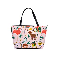 Colorful-funny-christmas-pattern Merry Xmas Classic Shoulder Handbag by Amaryn4rt