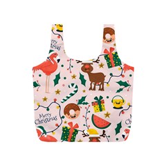 Colorful-funny-christmas-pattern Merry Xmas Full Print Recycle Bag (s) by Amaryn4rt