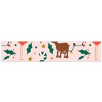 Colorful-funny-christmas-pattern Merry Xmas Small Premium Plush Fleece Scarf Back