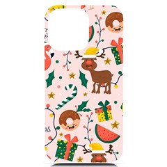 Colorful-funny-christmas-pattern Merry Xmas Iphone 14 Pro Max Black Uv Print Case by Amaryn4rt