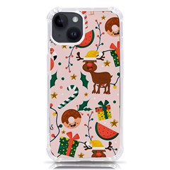 Colorful-funny-christmas-pattern Merry Xmas Iphone 14 Tpu Uv Print Case by Amaryn4rt