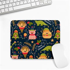 Colorful-funny-christmas-pattern Merry Christmas Xmas Small Mousepad by Amaryn4rt