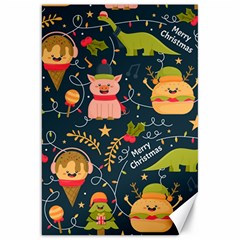 Colorful-funny-christmas-pattern Merry Christmas Xmas Canvas 20  X 30  by Amaryn4rt