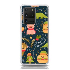 Colorful-funny-christmas-pattern Merry Christmas Xmas Samsung Galaxy S20 Ultra 6 9 Inch Tpu Uv Case by Amaryn4rt