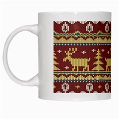 Beautiful-knitted-christmas-pattern Xmas White Mug by Amaryn4rt