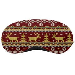 Beautiful-knitted-christmas-pattern Xmas Sleep Mask by Amaryn4rt