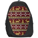 Beautiful-knitted-christmas-pattern Xmas Backpack Bag Front