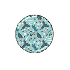 Seamless-pattern-with-berries-leaves Hat Clip Ball Marker by Amaryn4rt