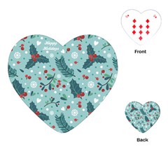 Seamless-pattern-with-berries-leaves Playing Cards Single Design (heart) by Amaryn4rt