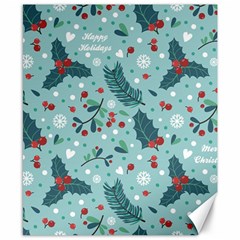 Seamless-pattern-with-berries-leaves Canvas 8  X 10  by Amaryn4rt