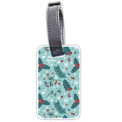 Seamless-pattern-with-berries-leaves Luggage Tag (one Side) by Amaryn4rt