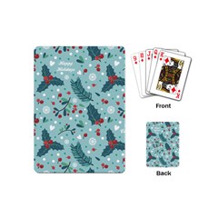 Seamless-pattern-with-berries-leaves Playing Cards Single Design (mini) by Amaryn4rt