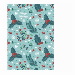 Seamless-pattern-with-berries-leaves Large Garden Flag (two Sides) by Amaryn4rt