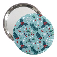 Seamless-pattern-with-berries-leaves 3  Handbag Mirrors by Amaryn4rt