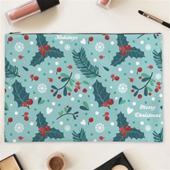 Seamless-pattern-with-berries-leaves Cosmetic Bag (xxl) by Amaryn4rt