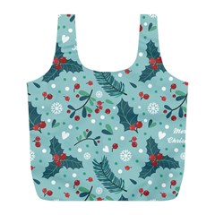 Seamless-pattern-with-berries-leaves Full Print Recycle Bag (l) by Amaryn4rt