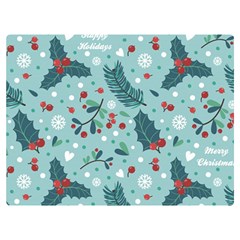 Seamless-pattern-with-berries-leaves Premium Plush Fleece Blanket (extra Small) by Amaryn4rt