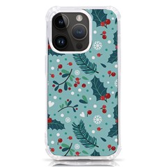 Seamless-pattern-with-berries-leaves Iphone 14 Pro Tpu Uv Print Case by Amaryn4rt