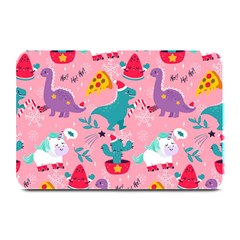 Colorful-funny-christmas-pattern Ho Ho Ho Plate Mats