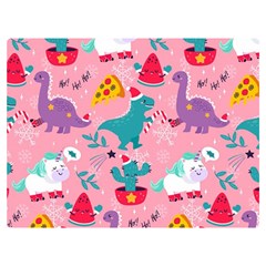 Colorful-funny-christmas-pattern Ho Ho Ho Premium Plush Fleece Blanket (extra Small) by Amaryn4rt