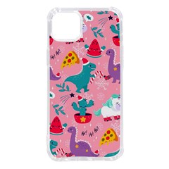 Colorful-funny-christmas-pattern Ho Ho Ho Iphone 14 Plus Tpu Uv Print Case by Amaryn4rt