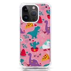 Colorful-funny-christmas-pattern Ho Ho Ho Iphone 14 Pro Tpu Uv Print Case by Amaryn4rt