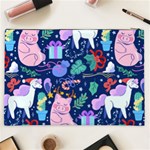 Colorful-funny-christmas-pattern Pig Animal Cosmetic Bag (XXL) Back