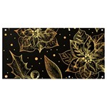 Christmas-pattern-with-vintage-flowers Banner and Sign 8  x 4  Front