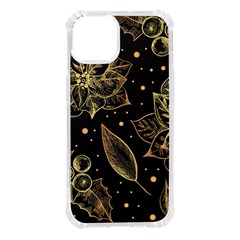 Christmas-pattern-with-vintage-flowers Iphone 14 Tpu Uv Print Case by Amaryn4rt