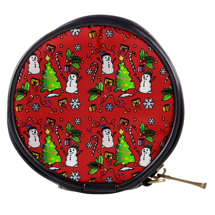 Santa Snowman Gift Holiday Christmas Cartoon Mini Makeup Bag