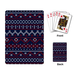 Christmas-concept-with-knitted-pattern Playing Cards Single Design (rectangle) by Amaryn4rt