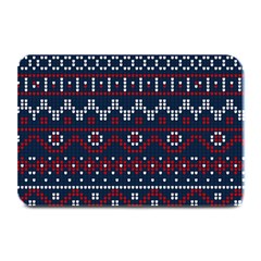 Christmas-concept-with-knitted-pattern Plate Mats by Amaryn4rt