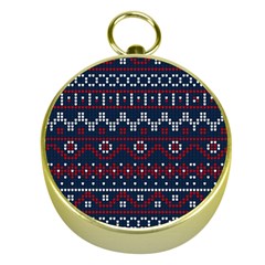 Christmas-concept-with-knitted-pattern Gold Compasses by Amaryn4rt