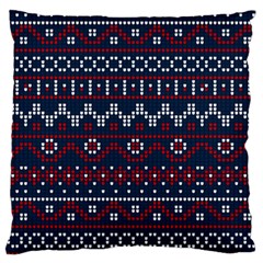 Christmas-concept-with-knitted-pattern Standard Premium Plush Fleece Cushion Case (one Side) by Amaryn4rt