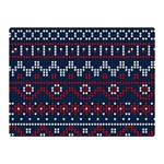 Christmas-concept-with-knitted-pattern Two Sides Premium Plush Fleece Blanket (Mini) 35 x27  Blanket Back