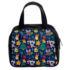 Colorful-funny-christmas-pattern  --- Classic Handbag (two Sides) by Amaryn4rt