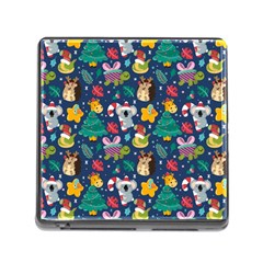 Colorful-funny-christmas-pattern  --- Memory Card Reader (square 5 Slot) by Amaryn4rt