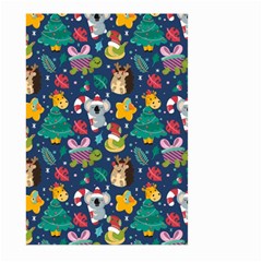 Colorful-funny-christmas-pattern  --- Large Garden Flag (two Sides) by Amaryn4rt