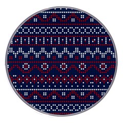 Christmas-concept-with-knitted-pattern Wireless Fast Charger(white) by Amaryn4rt