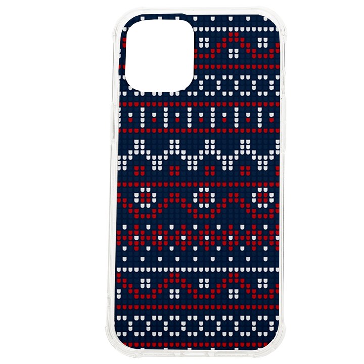 Christmas-concept-with-knitted-pattern iPhone 12 Pro max TPU UV Print Case