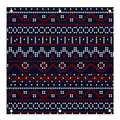 Christmas-concept-with-knitted-pattern Banner And Sign 4  X 4  by Amaryn4rt