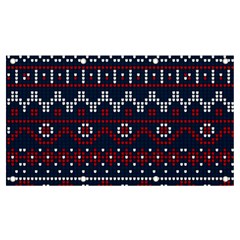 Christmas-concept-with-knitted-pattern Banner And Sign 7  X 4  by Amaryn4rt