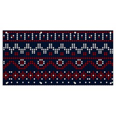 Christmas-concept-with-knitted-pattern Banner And Sign 8  X 4  by Amaryn4rt