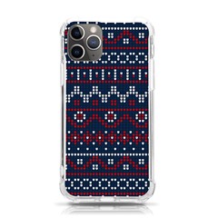 Christmas-concept-with-knitted-pattern Iphone 11 Pro 5 8 Inch Tpu Uv Print Case by Amaryn4rt