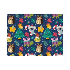 Colorful-funny-christmas-pattern  --- Premium Plush Fleece Blanket (mini)